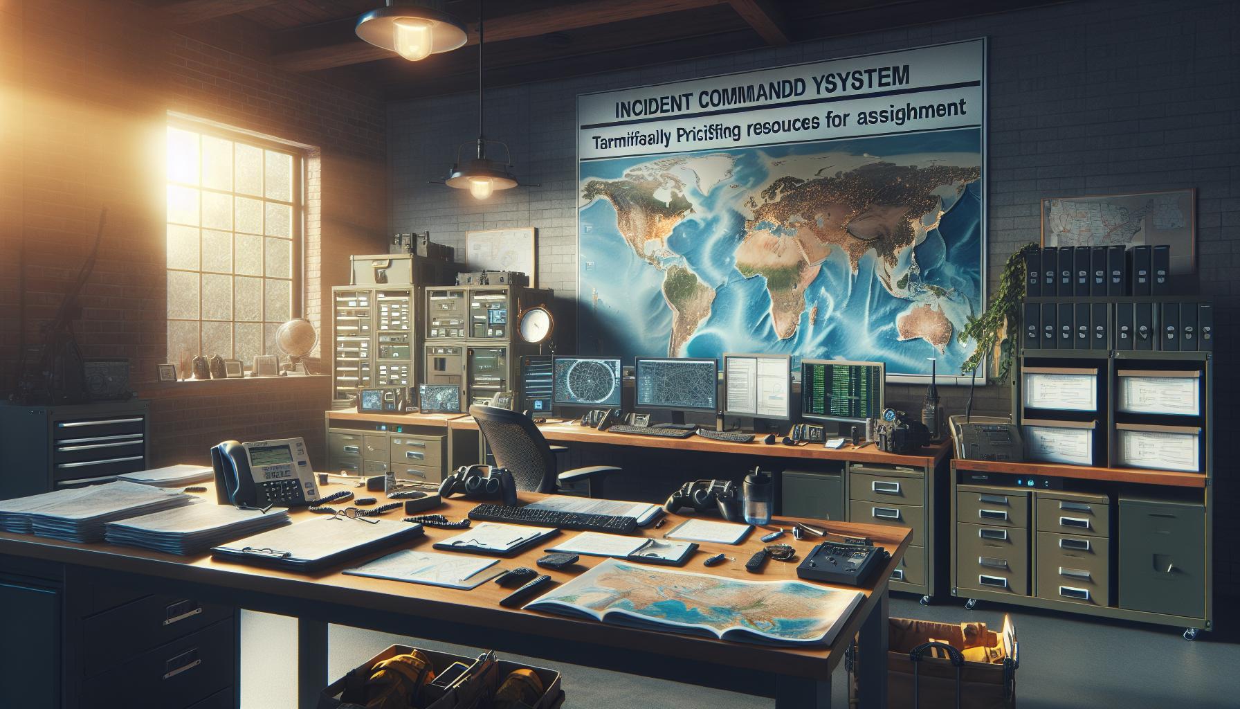 Which ICS Facility Temporarily Positions Resources for Assignment?